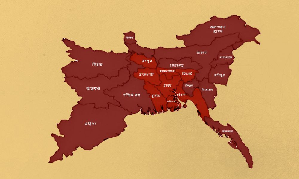 সুলতানি আমলে বাংলার মানচিত্র